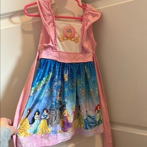 Pink Princess Dress with Blue Skirt